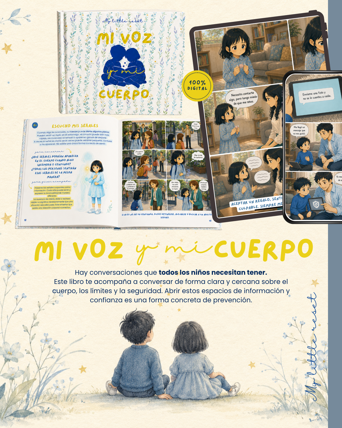 Mi voz y mi cuerpo • Libro ilustrado sobre el cuerpo, los límites y la seguridad •